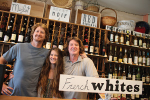 William Wilson, Owner, Amelia Wilson, Cheese Manager with father and employee, Bill Wilson.