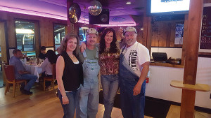 Gina Pastula, Owner, Skyline Restaurant; Tim Smith, Owner, Climax Moonshine; Stacy D’Amato, Owner, Skyline Restaurant; Doug Preston, Sales Representative, Hartley & Parker.