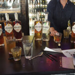 A brand session at Taps Restaurant Bar & Lounge in Winter Park, Florida, where Co-founders Lelaneia and Tom Dubay were working with restaurant staff on cocktail menu development.