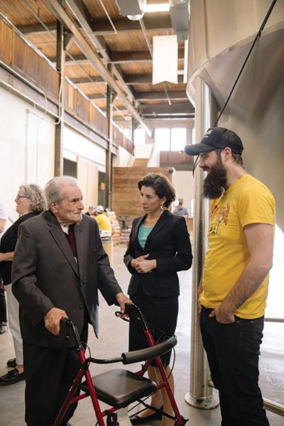 Governor Raimondo Visits Isle Brewers Guild