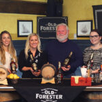 All of J. Timothy’s Taverne unless noted: Marrit Budny; Jackie Zykan, Master Bourbon Specialist, Old Forester; Tim Adams and Lauren Hansen. Zykan visited J. Timothy’s prior to the Old Forester Bourbon celebration dinner to provide an educational tasting of Old Forester Bourbon. Photo courtesy of Rosie Hin.