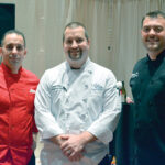 Iron Chef Event Competitors: David Ashwort, Mile & A Quarter Restaurant, Providence; Joe Coza, Executive Chef, Twin River Casino; and Winner Jeffrey Hoit, Director of Food & Beverage, Nylo Hotel, Warwick.