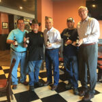 Keith Greenstein, Regional Manager, Napa Smith Brewery; Don Barkley, Head Brew Master, Napa Smith Brewery; Keith Miranda, President, Johnson Brothers of Rhode Island; Scott Gstell, National Sales Manager; and Mark McLean, Johnson Brothers of Rhode Island.