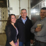 Aimie Likens, Executive Assistant, Thimble Island Brewing Co.; Keith Miranda, President, Johnson Brothers of Rhode Island; and Justin Gargano, Founder and President of Thimble Island Brewing Co.