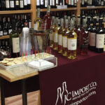 The display of wines at Wayland Square Fine Wine and Spirits.