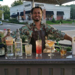 John Tsipouras, Sales Representative, Slocum & Sons, mixing cocktails on September 21 at Burtons Grill featuring Latin cuisine and cocktails made with selections from Luxardo Maraschino Liqueur, Don Q Silver Rum, Diplomatico Reserva Exclusiva 12-year-old Rum, Barsol Pisco, Cachaca Ypioca.