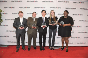 Johnson & Wales Student Fellowship Award winners: Andrew House from Charlotte, North Carolina; Thomas Dellanno from Providence, Rhode Island; Jeguk Moon from Providence, Rhode Island; Chanel Dunlap from North Miami, Florida; and Caitlin Thibodeaux from Denver, Colorado. 