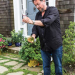 Steve Wynn, Owner, The Wine Bros. during the farm dinner on July 24 at Matunuck Oyster and Vegetable Farm. 