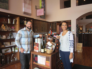 The Savory Grape's Manager, Patrick Barberet and Wine & Food Educator, Tulay Lawton.