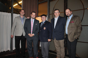 Chris Sperling, Sales, CDI; Justin Gavry, Wine Director, Max Downtown; Michael Jordan, Master Sommelier; Brian Mitchell, Corporate Beverage Director, Max Restaurant Group; Adam Jacobs, National Accounts Director; Jackson Family Wines.