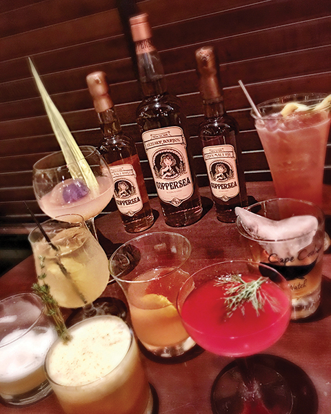 A selection of cocktails prepared at Max Fish on August 22.