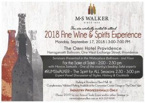 MS Walker Fine Wine & Spirits Show @ The Omni Hotel Providence | Providence | Rhode Island | United States