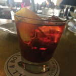 A Negroni cocktail at Shell & Bones Oyster Bar and Grill in New Haven.