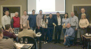 All salespeople with Allan S. Goodman’s Century Division except where noted: Steve Merritt; Joe Amato; Chris Yorzinski; Peter Menounos; Ben Danegger; Rosie Hin; Angelo Mastrodomenico, Peel Co-Founder; Gianfranco DiDomenico, Peel Co-Founder; Dana Witzak; Morgan Marshall (kneeling); Craig Nass; Amy Cholawa, Director of Sales & Marketing, Peel; Frank Magnoli, Sales, Peel.