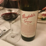 Penfolds Grange 2011 wine sample.