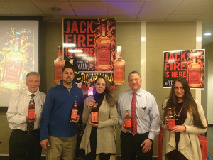 Neil Santorella, Territory Manager, Northeast, Brown-Forman; Tim Senft, Eder Bros. Sales Consultant; Jennifer Caulfield, Eder Bros. District Manager; Tom Kachmarck, CT State Manager, Brown-Forman; and Sophia Pecora, Eder Bros. Sales Consultant.