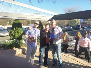 Second place Matthew Pierce of Nolita Ristorante in East Hartford; First place Jonathan Rodriguez of Baró New World Cantina; Third place Adam Patrick of Match, South Norwalk.