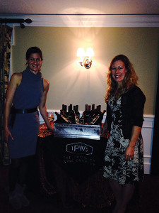 Katie Schoen, Sales Representative, Slocum and Sons with Deborah Bazzano-Banhos, NY/CT State Manager, Huneeus Vintners. 