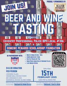 Coventry Professional Police Officers Beer and Wine Tasting @ Crown Plaza Providence-Warwick | Warwick | Rhode Island | United States