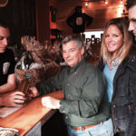 Mike McManus, Owner, Powder Hollow Brewery of Enfield; George Carabetta, Co-owner, Cellar Fine Wines; Whitney Mitchell Algieri, New Haven County Sales Rep., Cellar Fine Wines; and Jeff Shultz.Fairfield County Sales Rep., Cellar Fine Wines.