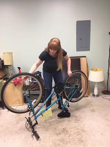 Project Broken Wheel volunteers prepared bikes for the upcoming holiday drive.