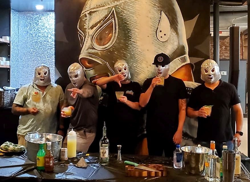 Masked Competitors Face Off in El Luchador Cocktail Showcase