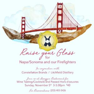 Raise Your Glass for Napa/Firefighters @ Assaggio of Branford