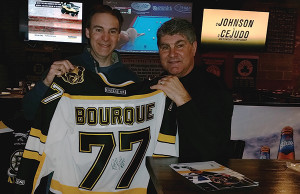 Bob Buonaccorsi, Sales, Horizon Beverage, Copley Division with Ray Bourque.