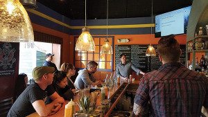 Bailey Pryor, Founder, Real McCoy Spirits, leading the rum discussion for USBG CT members. Bailey Pryor, Founder, Real McCoy Spirits, leading the rum discussion for USBG CT members.