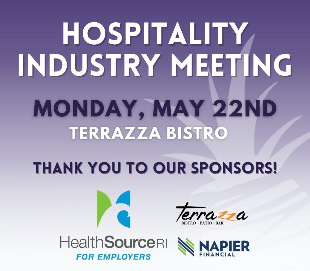 May 22, 2023: RIHA Hospitality Industry Meeting @ Terrazza Bistro