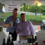 James Petersen and George Carabetta from Cellar Fine Wines pouring Shebeen Brewing selections at RiverFare.