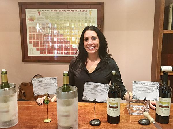 Danielle Pailiotta, Sales Associate, during an in-store tasting at The Savory Grape in November.