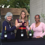 Jane Lello, Owner, Stellekaya Vineyards; Michaela Johnson, Anchor, The Rhode Show; Ntsiki Biyela, Winemaker, Stellekaya Vineyards.