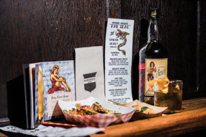 Sailor Jerry cocktail and food pairing.