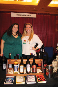 Rachel Brooks, Senior Events Coordinator and Jessica Walsh, Social Media and Marketing Coordinator of Carolyn’s Sakonnet Vineyard of Little Compton, Rhode Island.