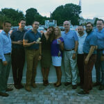 Members of the M.S. Walker sales team during the Blue Chair Bay Rum event: Owen Thorpe, Sean Whittle, Matt Supinski, Melinda Aguiar, Christine Langford, Alan Babb, Ryan Lavoie, David Montoya and Joseph Brennan.