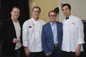 Bill Reardon, Executive Chef, Vivo Downtown; Franck Iglesias, Executive Pastry Chef, Foxwoods Resort; Billy Grant, Owner, Grant’s & Bricco Restaurants; and John Chen, Owner Feng Asian Bistro.