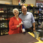 Cindy Cote, Owner, Cindy’s Wine & Spirits and Michael Schlink, Schlink Haus at Cindy’s Wine & Spirits in Westbrook.