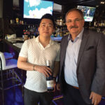 Daniel Li, Owner, Kashi Japanese Restaurant in Stamford with Michael Schlink in July.  