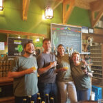 All from Shebeen Brewing Company during its Fourth Anniversary Fiesta on May 6. Nick Renna, Taproom Manager; Shane Lawrence, Taproom Staff; Alyssa Dombroski, Marketing and Events Coordinator; and Cory Lowry, Taproom Staff.