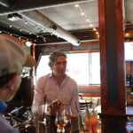 Alex Conyngham, Owner, Slane Irish Whiskey during the educational tasting.