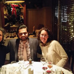 Kat Cassidy, Della Terra Wines; Emanuela Stucchi, Owner and Managing Partner, Badia a Coltibuono; and G. Pate, Avon Bottle Shop, during the wine dinner.