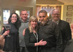 Kate Cassidy, Northeast Regional Manager, Della Terra Wines; William Miller, Proprietor, Harry’s Wine and Liquor Market; Mary and Andre Iodice, Owners, Finalmente Trattoria; and Paul Burne, Key Account Manager, Slocum & Sons. 