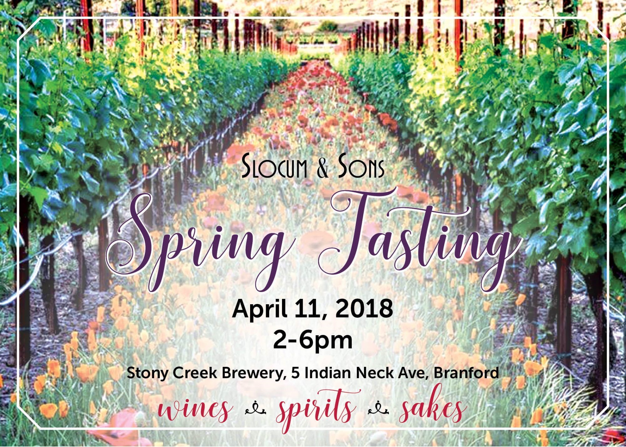 April 11, 2018: Slocum & Sons Spring Tasting (Trade Only)