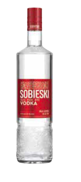 Sobieski Vodka Refreshes Bottle Design