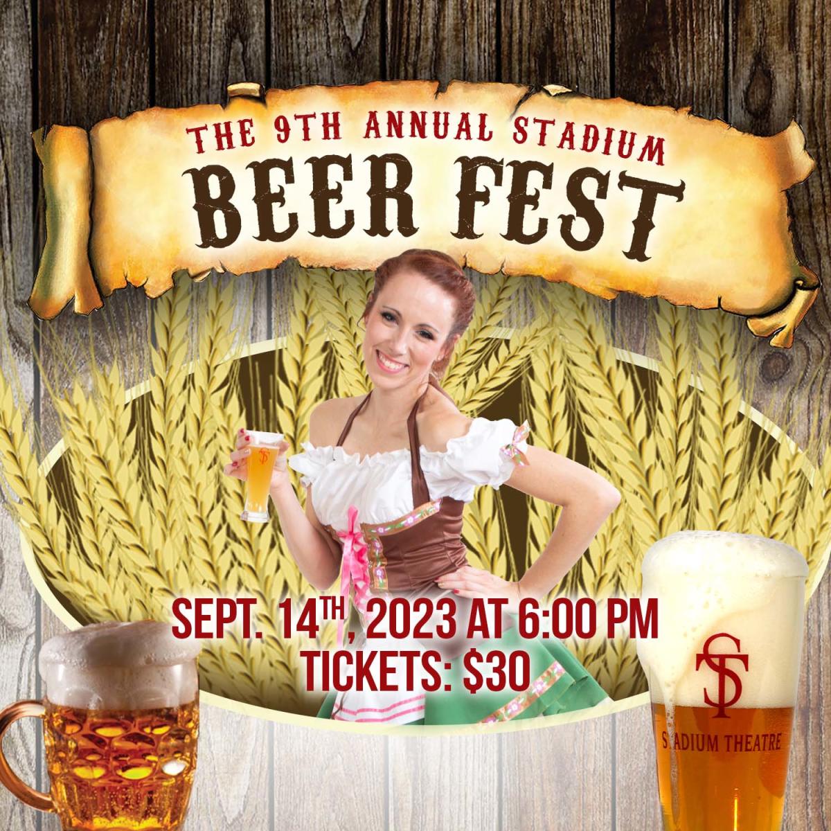 Sept. 14, 2023: Stadium Beer Fest