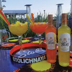 Cocktail creations featuring Stoli Crushed at Sign of the Whale in Stamford.
