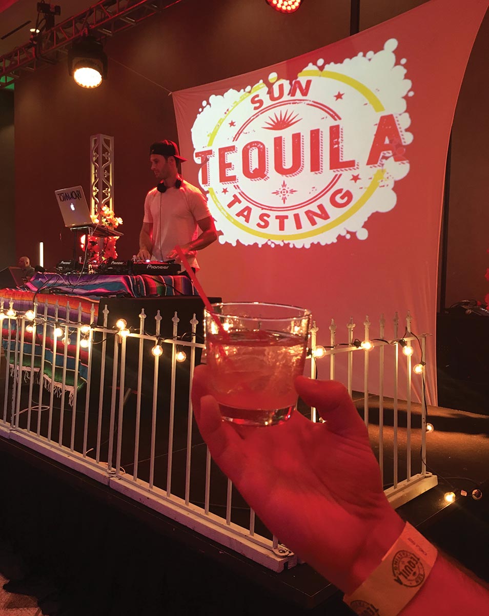 Sun Tequila Tasting Pours for Second Year