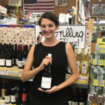 Stephanie Deschenes from Johnson Bros. of Rhode Island during the in-store tasting of Whitehaven and J Vineyards Wines. 