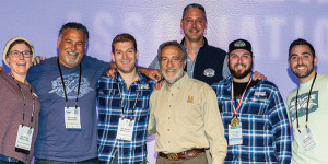 All from Two Roads Brewing Company except where noted: Emily Sauter; Clement Pellani; Travis Eckart; Charlie Papazian, Founder, Brewers Association; Carl Lang; Alex Robinson; Collin Kennedy. 